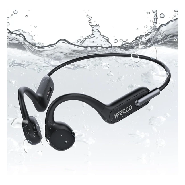 Casque Conduction Osseuse Bluetooth 53 - Étanche IPX8 - Lecteur MP3 32 Go - Idéal pour Sport et Natation