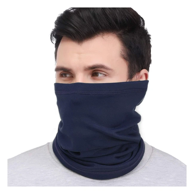 Cache-cou moto tubulaire hiver unisexe, doublure polaire thermique, protection ski moto vélo