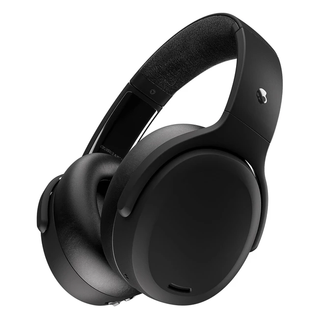 Skullcandy Crusher ANC 2 Over-Ear Noise Cancelling Wireless Headphones - Sensory Bass, 50 Stunden Akkulaufzeit, SkullIQ, Alexa-Unterstützung, Mikro-Bluetooth, Schwarz