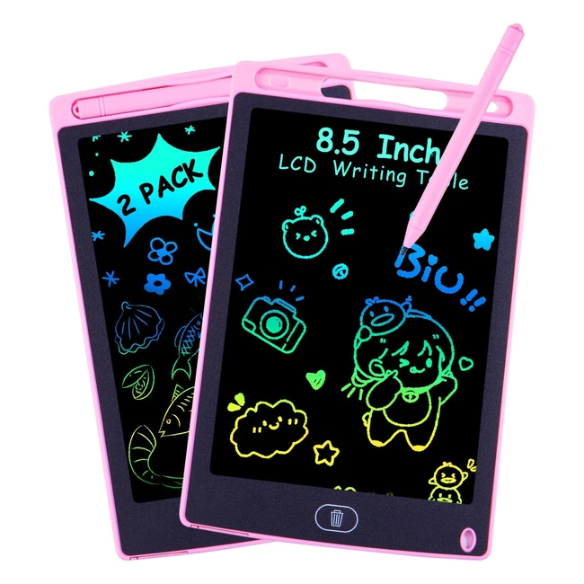 Tablette d'écriture LCD 8.5 pouces - Jouet éducatif pour enfants - RoseRose