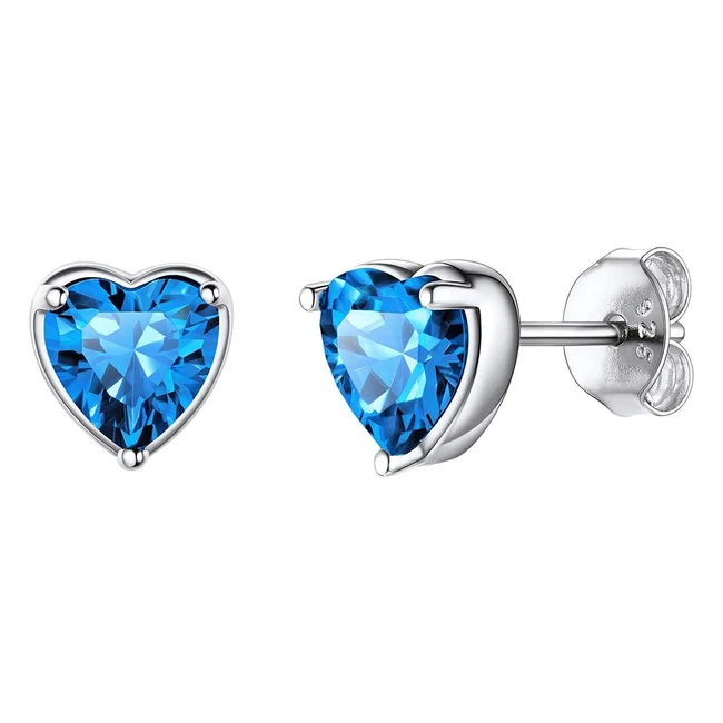 Boucles d'oreilles argent 925 plaqué, pierre brillante - ChicSilver