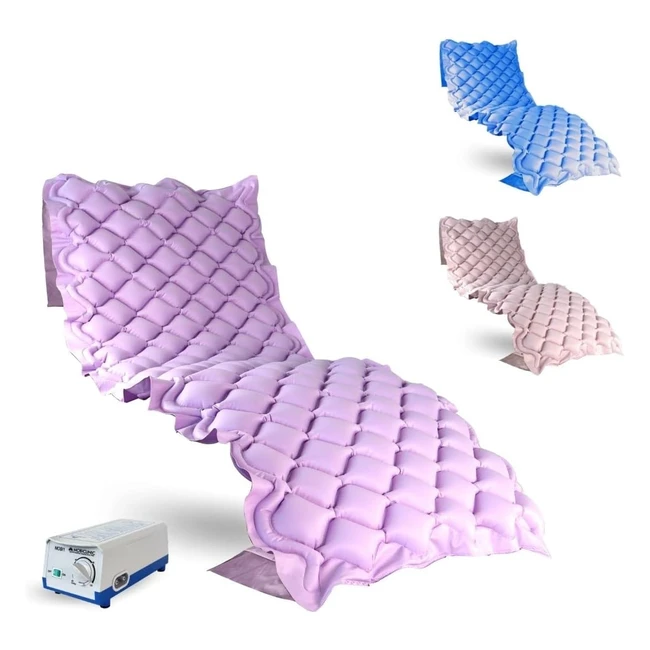 Materasso Antidecubito Mobi 1 - Marchio Europeo - Celle ad Aria Alternata - Marcatura CE - PVC Medico Ignifugo - 200x90x7cm