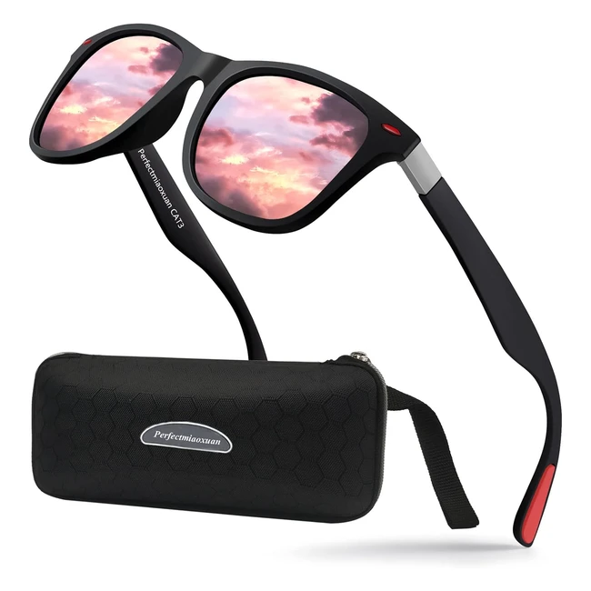 Gafas de sol polarizadas perfectmiaoxuan para hombre y mujer - Moda verano, vacaciones, conducción, pesca, correr - Montura TR90 irrompible