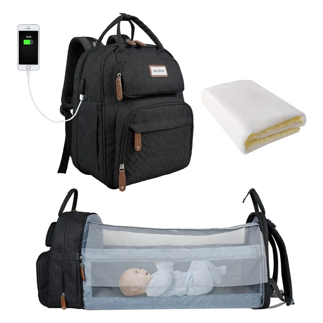 Sac  langer pour bb SNDMOR grande capacit sac  dos lit pliable imp