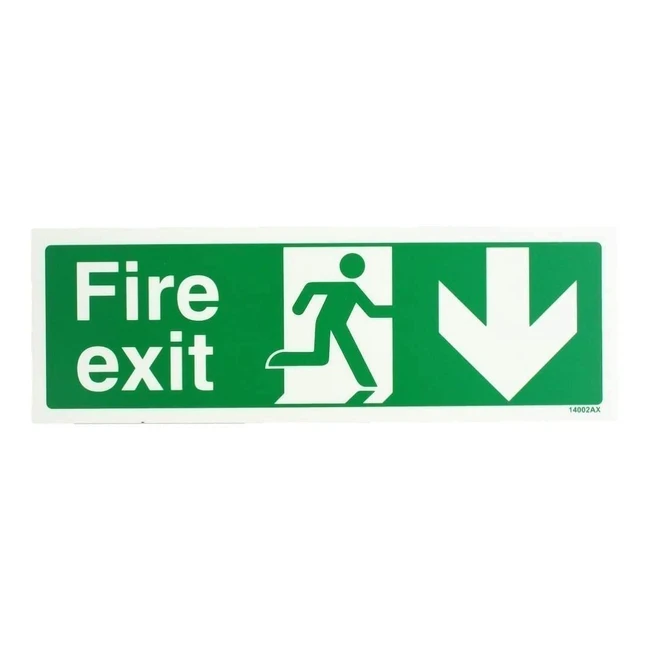 Panneau phosphorescent vsafety 14002AXG - Sortie de secours - 300mm x 100mm