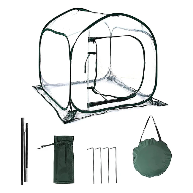 Mini Serra Popup Grow House Hydrogarden PVC 80x80x80cm - Copertura per Piante da