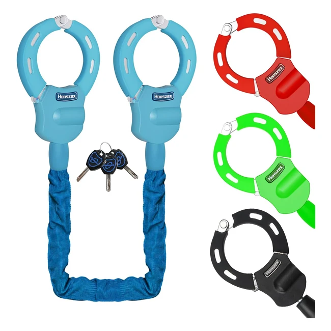 Candado Bicicleta Honszex Antirrobo - Ref. 3622 - Cadena Moto - Accesorios para Bicicletas y Scooters