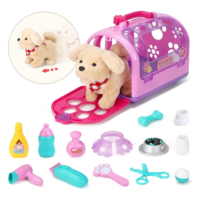 Kit Veterinaria Perritos de Juguete - Cuidado de Mascotas - Regalos para Niños y Niñas 2-5 años