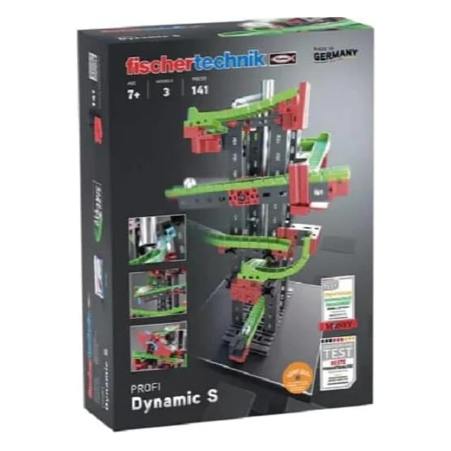 Juego educativo fischertechnik Dynamic S - Construcción de circuitos de canicas - 140 piezas