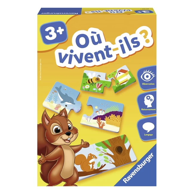 Giochi Ravensburger: Dove Vivono gli Animali? - Impara e Gioca!