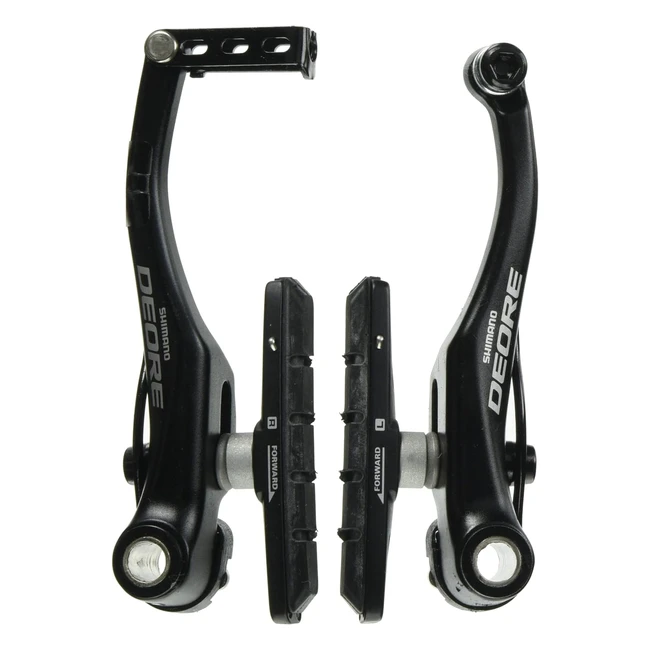 Frein à jante Shimano BRT610, adulte unisexe, noir, 107 mm, réglage de tension de ressort, contrôle optimal