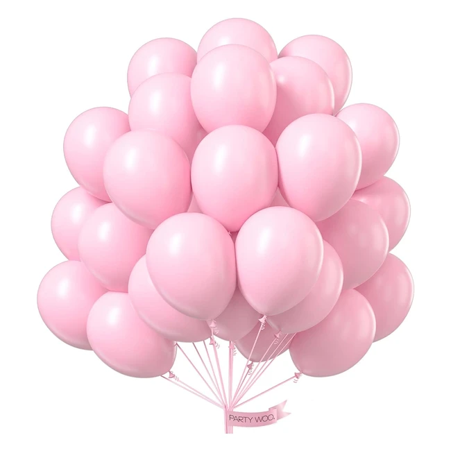 Partywoo Pastel Pink Balloons 25 pcs - Baby Shower Decorations