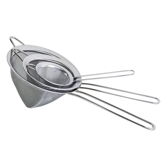 Juego de 3 coladores chino Pradel Excellence QL0703J - Acero inoxidable