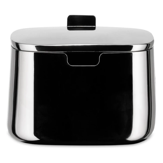 Sucrier Alessi A404 en acier inoxydable 1810 brillant - Design Lassus Kristiina