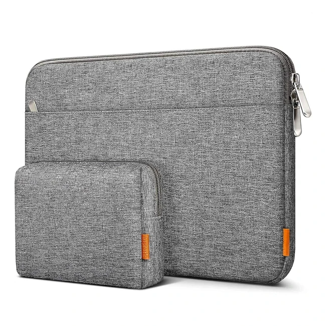 Inateck 15156 Inch Laptop Case Sleeve with Accessory Pocket - Gray