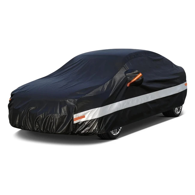 10 Layers Car Cover Waterproof Breathable Large for Saloon - Holthly