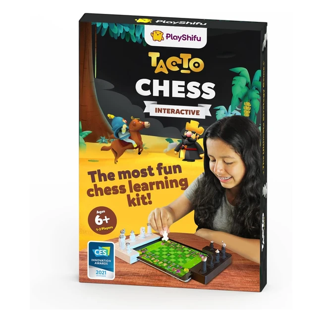 Playshifu Interactive Chess Board Game - Tacto Chess Kit - Fun Chess Set for Kid
