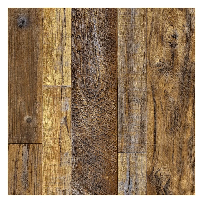 Papier adhsif pour meuble bois impermable - Marron 44cm x 500cm