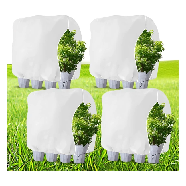 Housse de protection des plantes d'hiver avec cordon de serrage - 200-240cm - 80g/m²