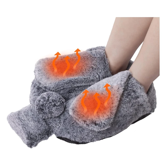 Warmtuyo Foot Warmer Hot Water Bottle for Feet 2L - Relieve Pain Increase Circu