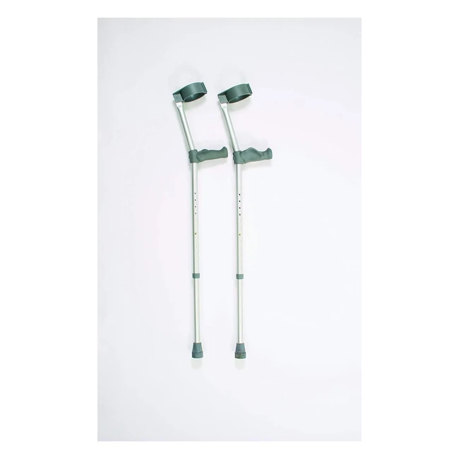 Adjustable Ergonomic Crutches - Lightweight Walking Aid 690-940mm - VAT Relief