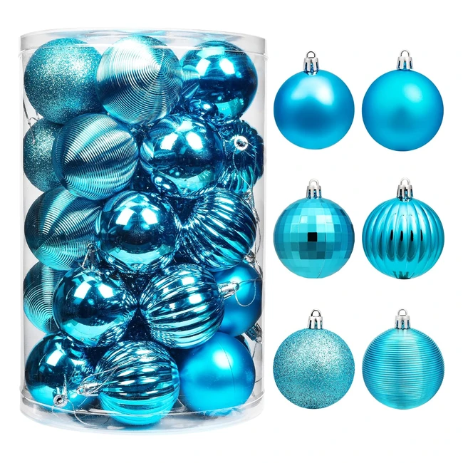 Bolas de Navidad Azul 6cm - Brizlabs - Ref 34 - Decoracin Navidea