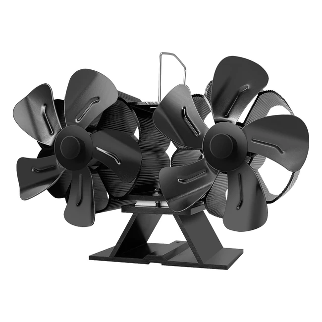 Upgrade Your Fireplace with SNSOK Stove Fan  Silent  Eco-Friendly  10 Blades 