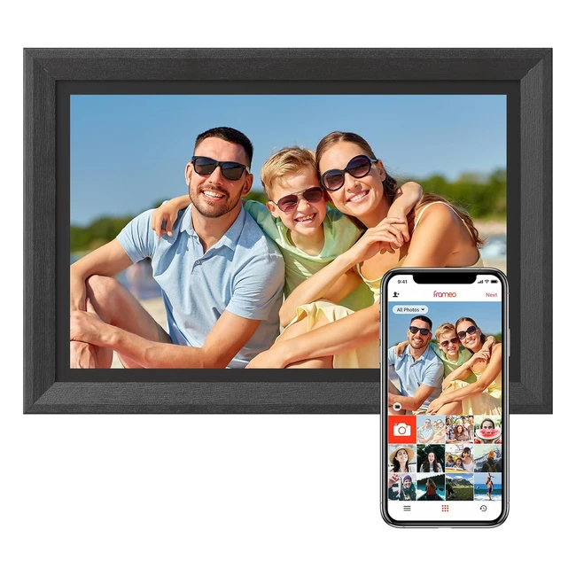 Arzopa WiFi Digital Photo Frame 14-inch HD IPS Touch Screen 1920x1080 Auto Rotat
