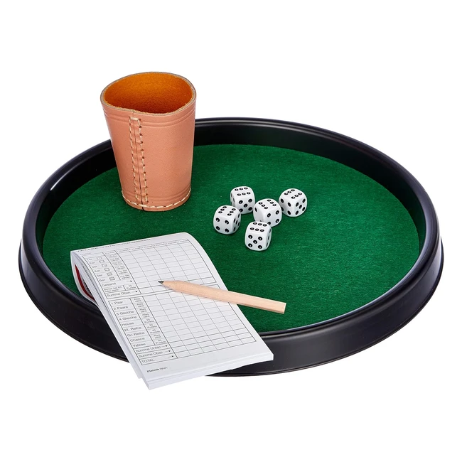 Piatnik 2966 Cubo Vassoio Augenwrfel - Gioco Poker Dadi