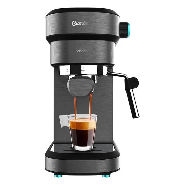 Cecotec Express Cafelizzia 890 Dark - Espressos und Cappuccino - 1350 W - 20 Bar - Automodus - 12 Liter