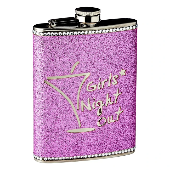 Petaca Premier Housewares Girls Night Out, Acero Inoxidable, Diseño Elegante, Ref. 12345