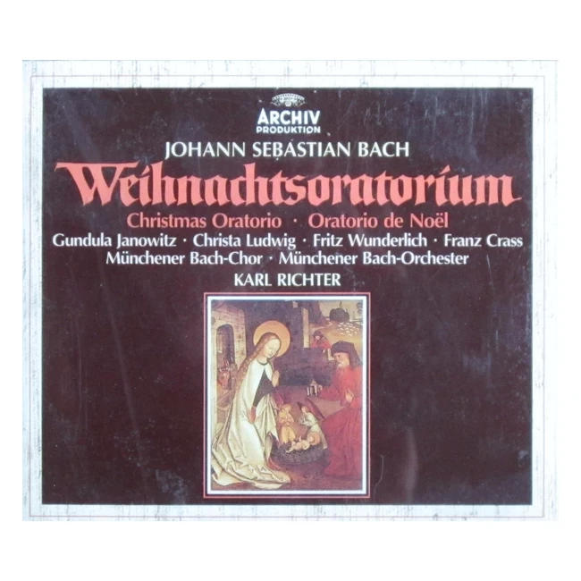 Weihnachtsoratorium Gesamtaufnahme - Bach, Richter, Janowitz, Ludwig, Wunderlich