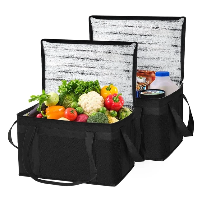 Bolsa Térmica LSNDee para Compras - Aislada, Plegable, Reutilizable