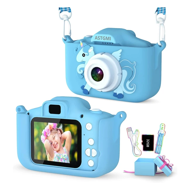 Kinder Kamera 20MP HD Digitalkamera - Kindergeschenke für 3-11 Jahre - Antidrop Fotoapparat - Geburtstagsgeschenk Weihnachten Spielzeug