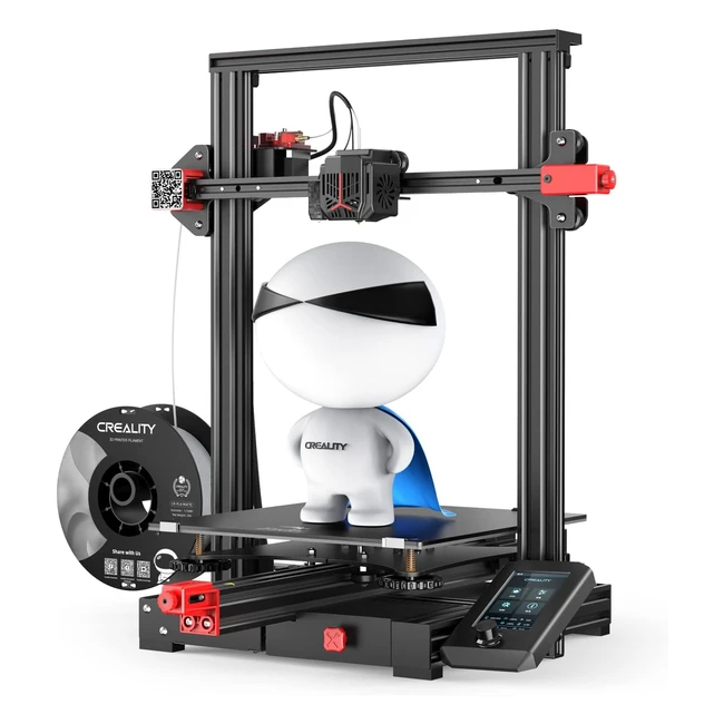 Creality Ender 3 Max Neo 3D Drucker | Großes Druckformat 300x300x320 mm | CR Touch Auto Leveling | Doppeltes Z-Achsen System | Metall Extruder | FDM 3D Drucker für Anfänger