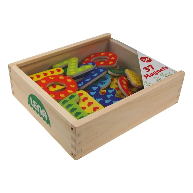 Lettere Magnetiche in Legno Simm Spielwaren Lena 65823 - 37 Pezzi