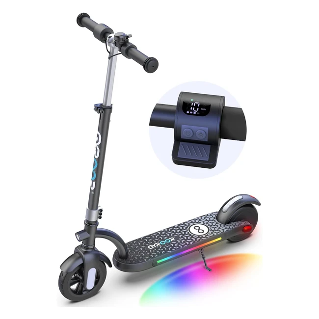 Gyroor H40 Kids Electric Scooter - 200W Motor, LED Display, Adjustable Speed - Ages 8-12