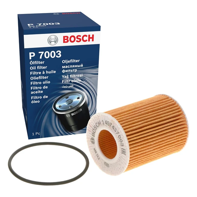 Filtro de Aceite Bosch P7003 para Vehículos - Alta Calidad y Durabilidad