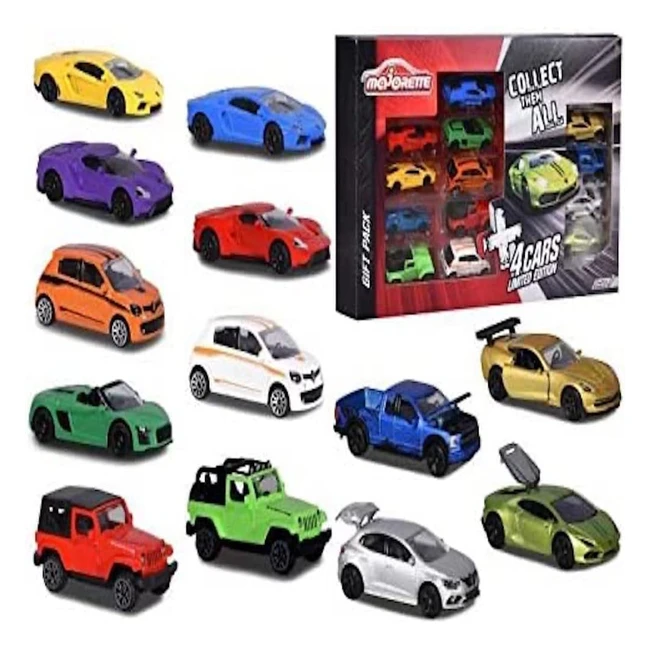 Pack Metal Smoby Majorette212054026 con Ruedas de Giro Libre - 9 Coches Edición Limitada