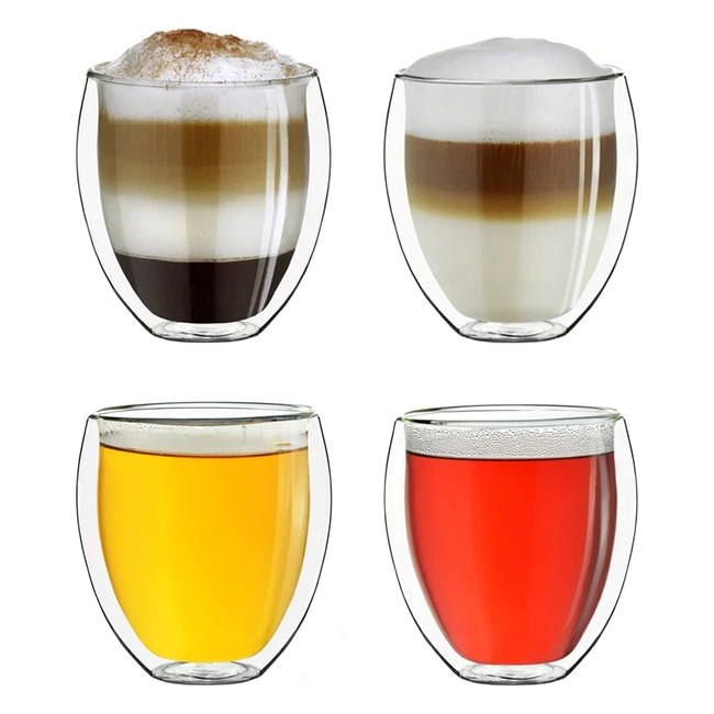 Creano Double Wall Glasses DGB - Handmade Heat Resistant Mugs