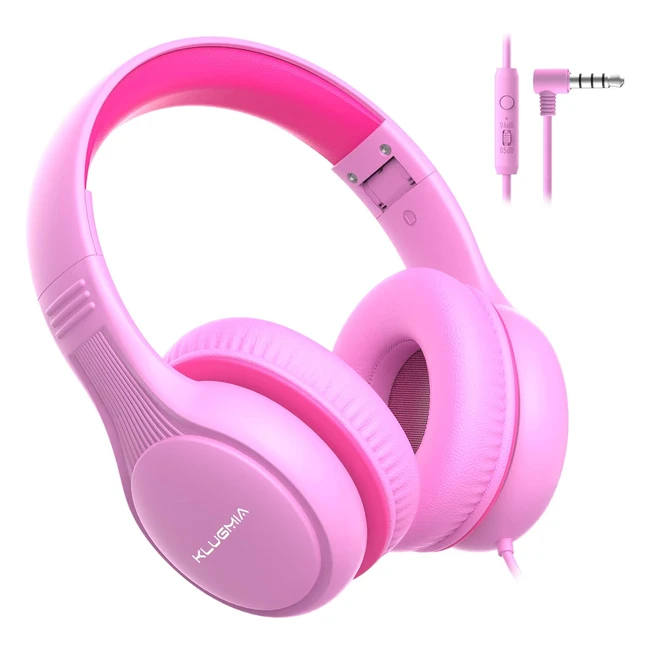 Casque pour enfants Klugmia W08 avec microphone HD et limiteur de volume 85dB