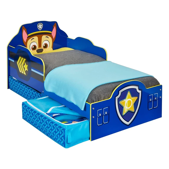 Cama Infantil Patrulla Canina con Cajón - Ideal para Niños Pequeños