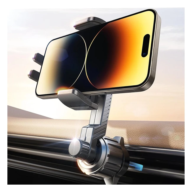 Lisen Car Phone Holder Vent 2023 - Enjoy Never Blocking AC Airflow - Universal Hands-Free iPhone Mount