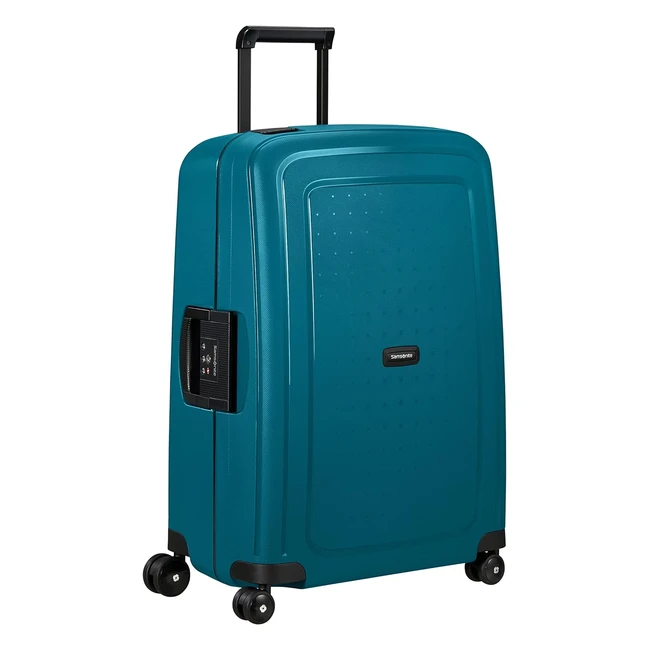 Samsonite Scure Spinner Blau Petrol Koffer 69 cm - Leicht, strapazierfähig, sicher
