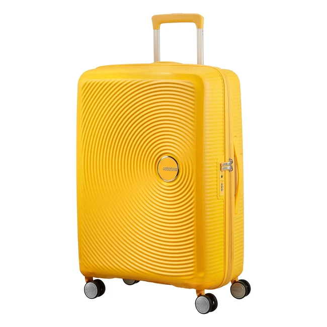American Tourister Soundbox Spinner M Koffer 67cm 81L Gelb Golden Yellow