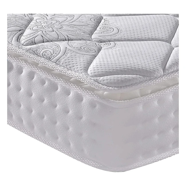 Vesgantti 4ft Small Double Mattress - Pocket Sprung with Breathable Foam - Medium Firmness