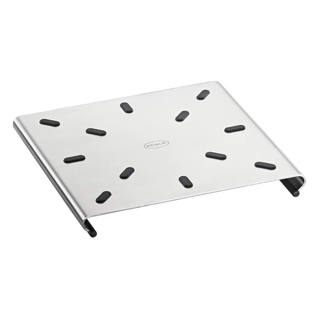 Salvamanteles de acero inoxidable RSLE 1810 plata 175x17x19 cm - ¡Protege tu mesa con estilo!