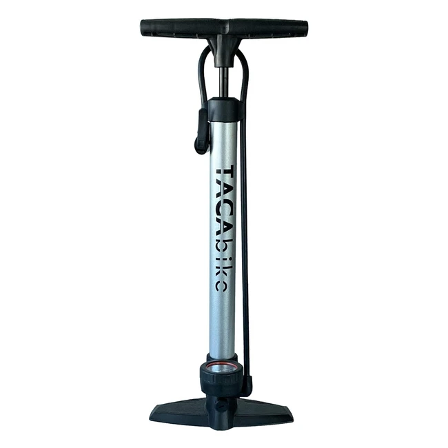 Pompa da Pavimento Tacabike Ad Alta Pressione Argento - Resistente e Leggera