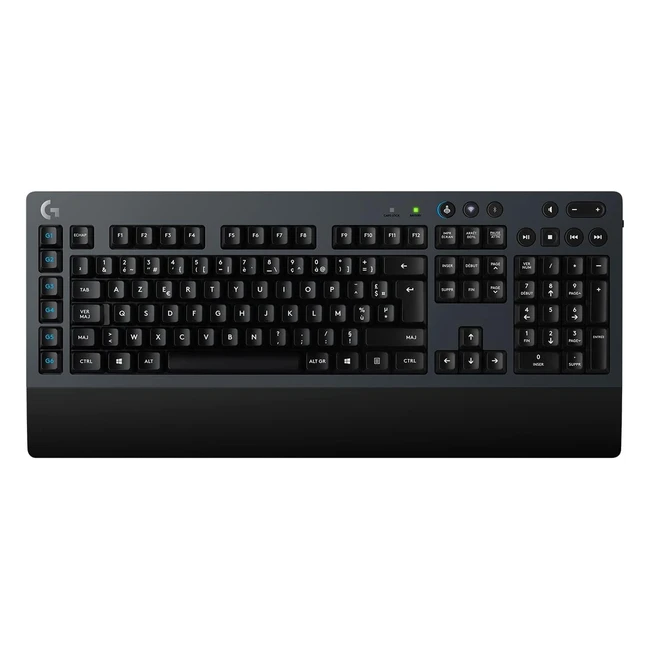 Clavier gamer sans fil Logitech G613 - Switchs Romer-G tactiles - 6 touches G programmables - AZERTY - Noir