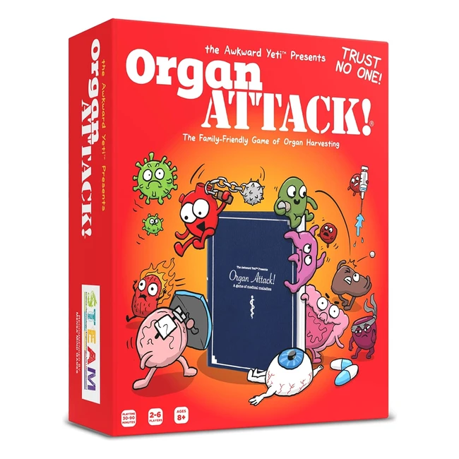 The Awkward Yeti Organ Attack Card Game - Educational & Fun!